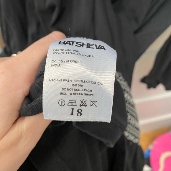 Batsheva Frankie long sleeve modern Victorian black dress​, plus size dress - Picture 8 of 9